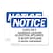 Signmission Class 1 Div 2 Hazardous Location All Electrical OSHA Notice Sign, Plastic, 14in W x 10in L, 2PK OS-2PACK-NS-P-1014-L-10598 - alternate 1